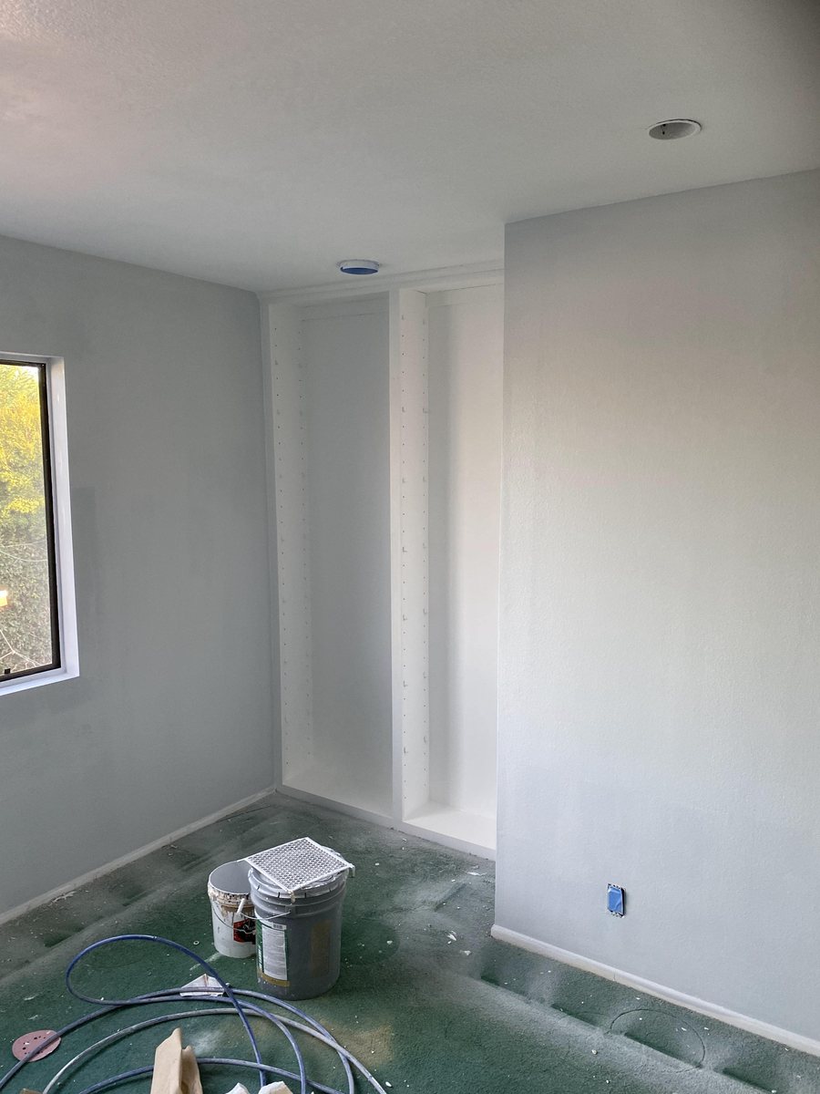 Rolling Painting Co. work in progress on an Orange County home
